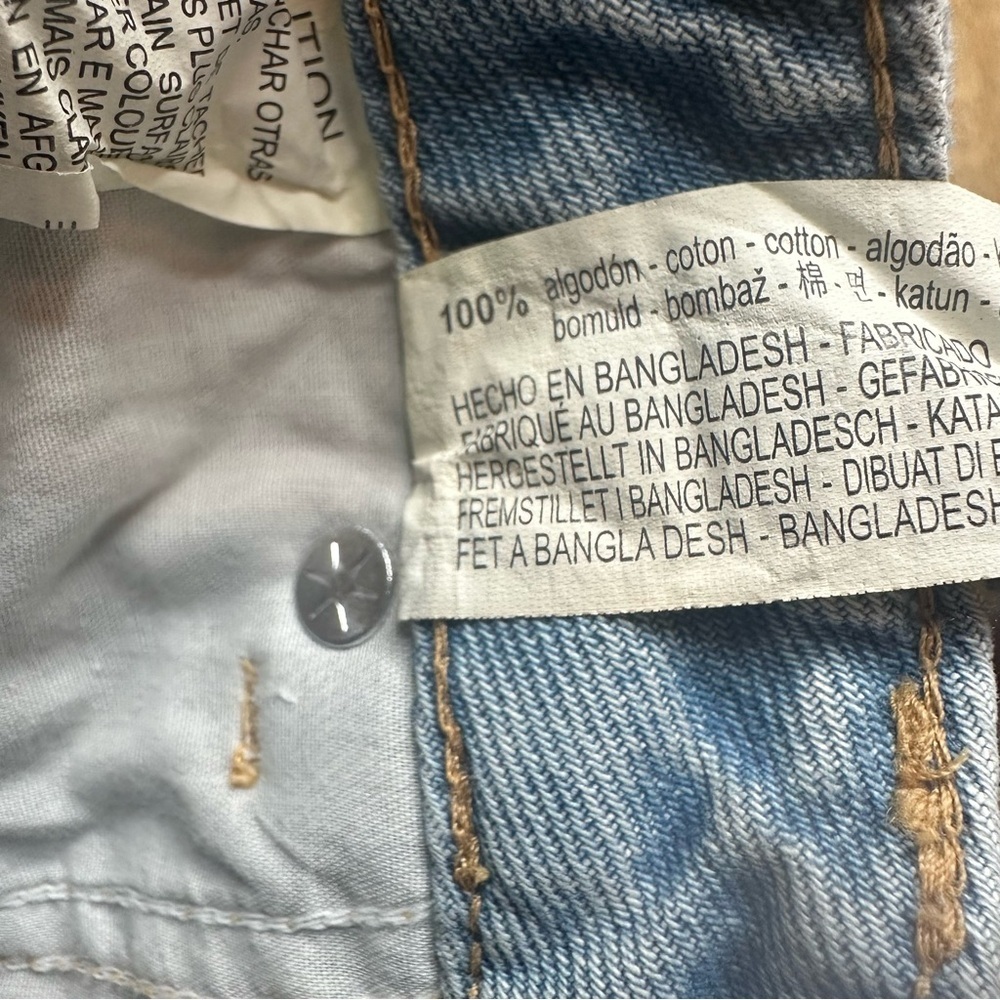 ZARA Denim Skirt Effect Crop Top Size XSmall - Picture 12 of 12